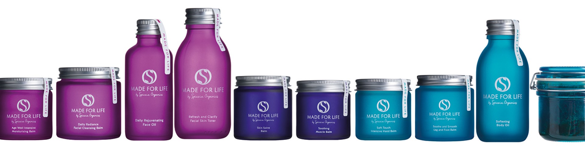 line up of products 
