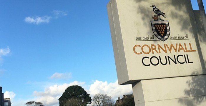 Cornwall Council sign 