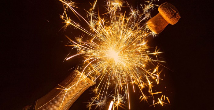 champagne fireworks